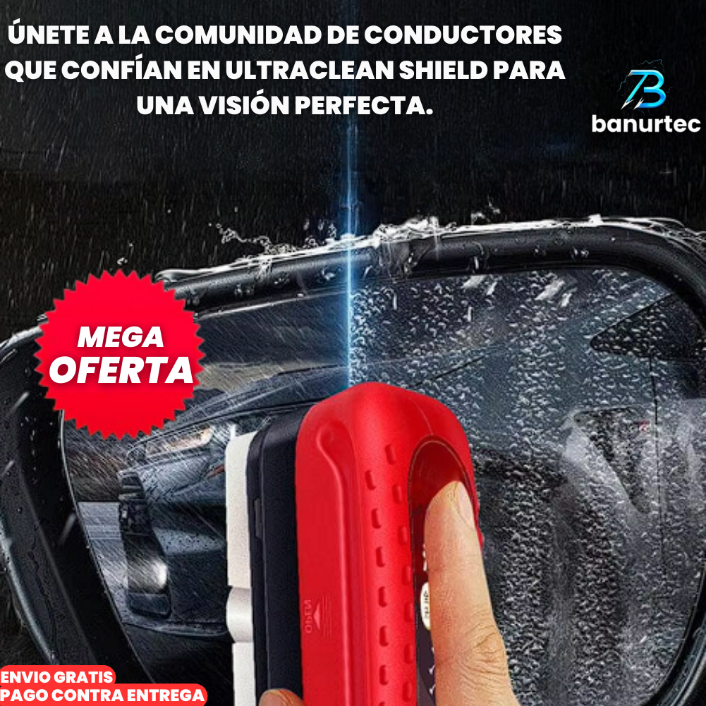 Oferta Especial 2x1: Ultra CleanShield® Potente Limpiador De Parabrisas Hidrofóbico