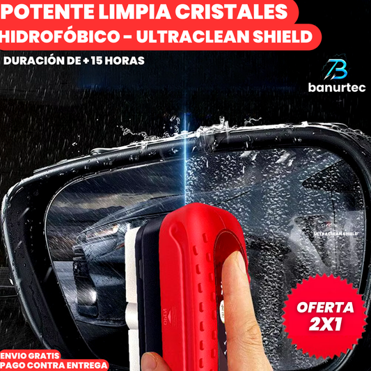 Oferta Especial 2x1: Ultra CleanShield® Potente Limpiador De Parabrisas Hidrofóbico